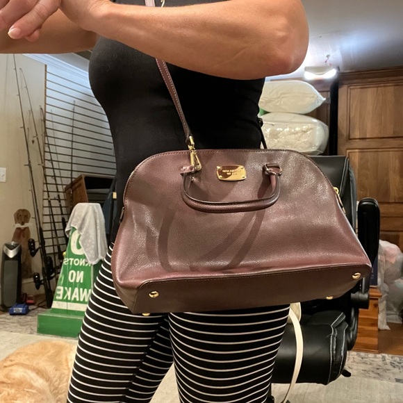 Plum Micheal Kors Crossbody Purse - Picture 10 of 10